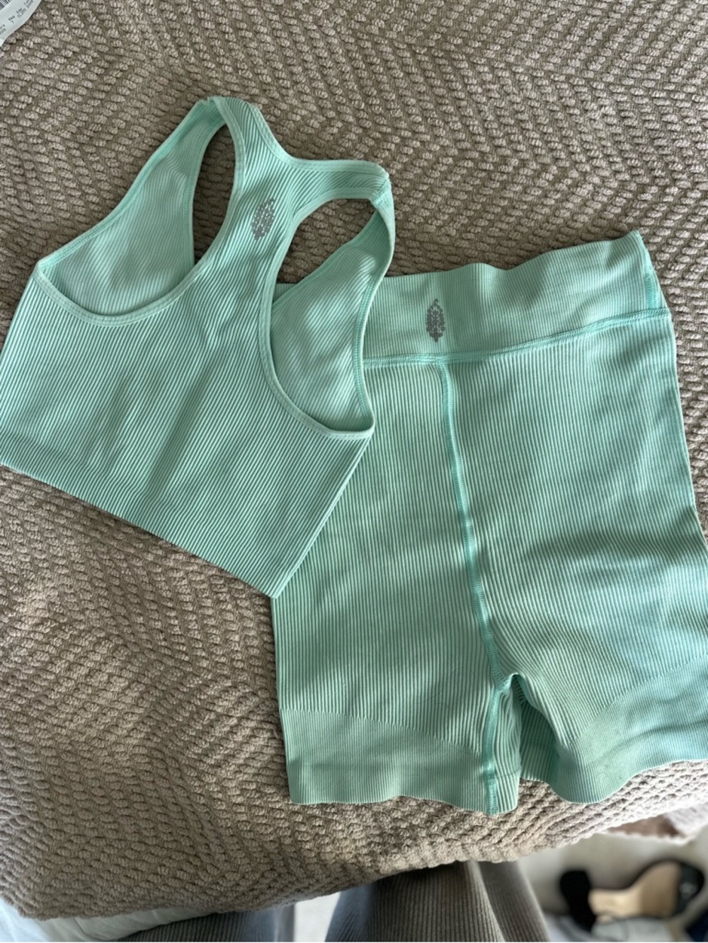 Free People Mint Workout Set